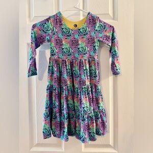 Dream Jamms Floral Multicolor Kids Dress Size 4/5